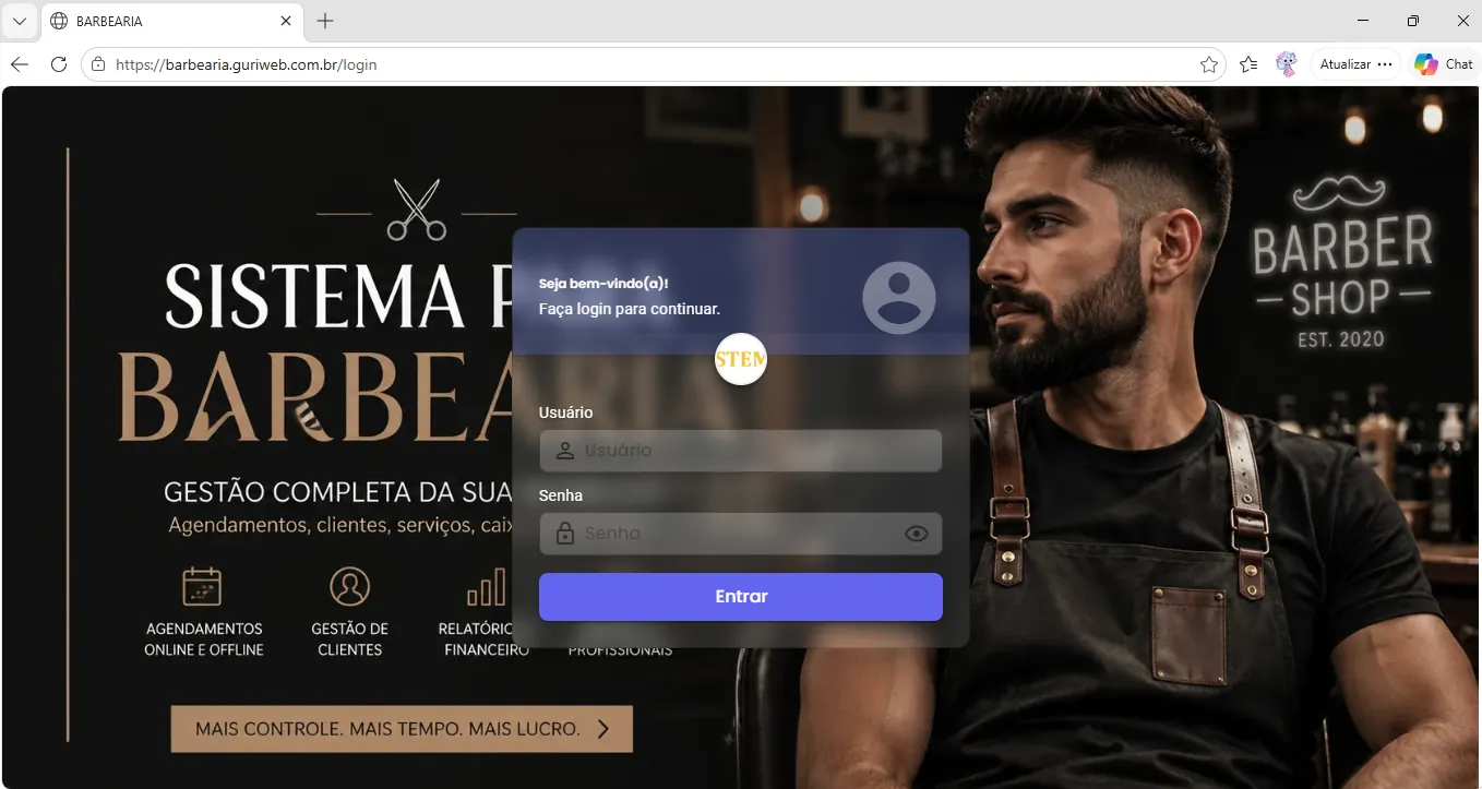 Tela de login